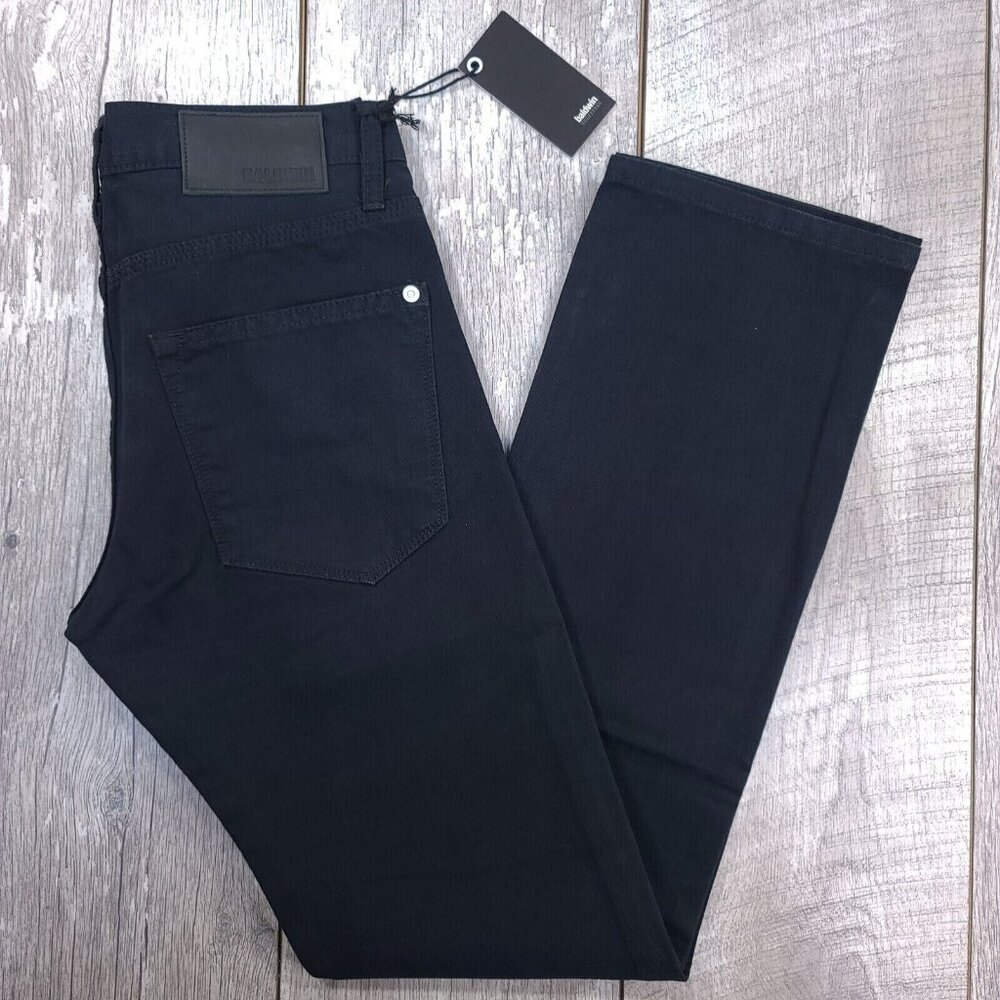 Baldwin Jeans Mens 29x32 The Slim Straight Corduroy Black Samuel USA Made